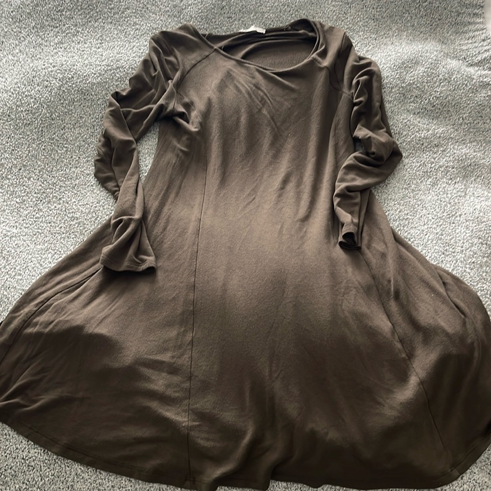 Lush long sleeve medium olive dress